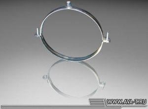 Хомут для воздуховода без резинового профиля 800 мм (ГАЙКА)