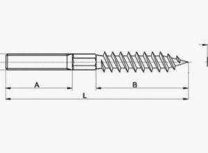 Сантехнический винт SS М12*100